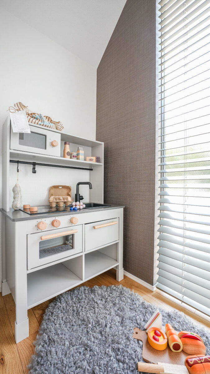 こちらのリーディングヌックはあこがれのキッズキッチン